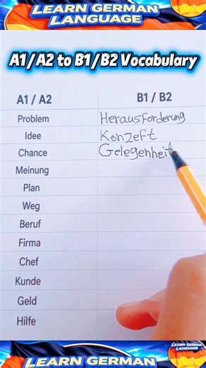 learn German jackoo 🇩🇪 | A1/A2 \\rightarrow B1/B2 Word Upgrade #deutschlernen #grammartips