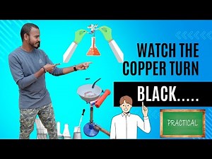 Stunning Oxidation of Copper Experiment | Watch Copper Turn Black!" || Learnosa #chemistry #lab