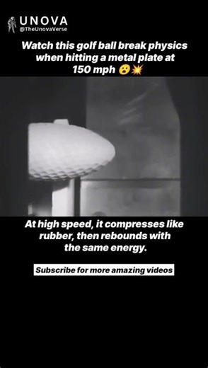 A Golf Ball at 150 mph… in Slow Motion 😳💥