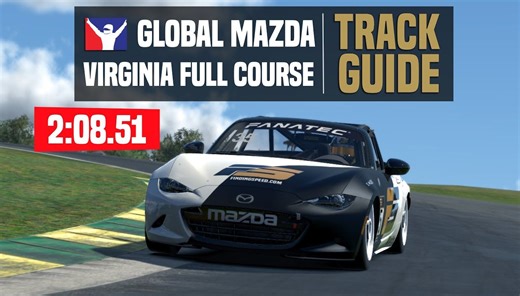 iRacing 赛道指南 | VIR Full Course (Global Mazda MX-5)