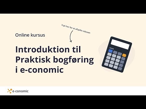 Introduktion til Praktisk bogføring i e-conomic
