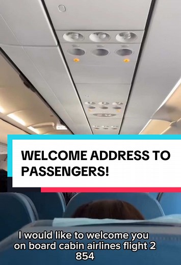 Welcome Address by Airline Pilot to Passengers