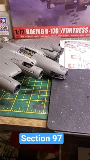 Port engines cowling! 1:72 assembly #modelkit #detail