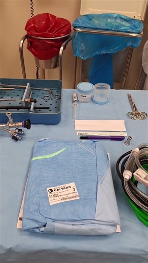 CYSTO SURGERY SET UP. #surgerylife #surgicaltechnologist #operatingroom