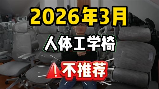 2026年3月人体工学椅【不推荐】