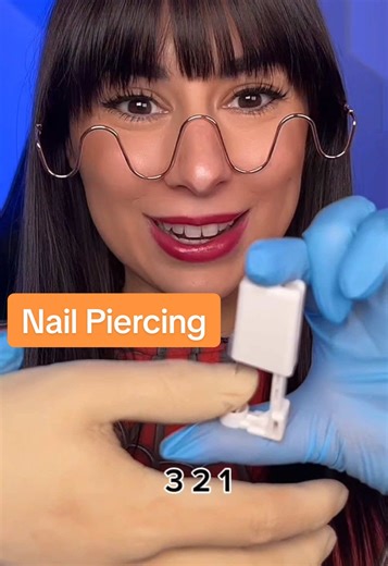 ASMR girl gives you a strange nail piercing #asmr #asmrtriggers #asmr_tingles #asmrvideo #CapCut