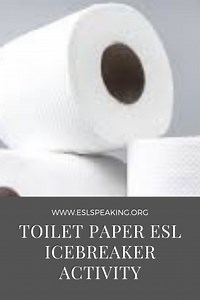 Toilet paper Ice Breaker Speaking Activity | ESL Warm-UP