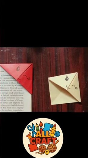 DIY Paper Bookmark | Easy & Cute Bookmark Making Tutorial #shorts #viral #feeds