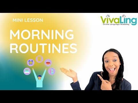 My Morning Routine| English Mini Lesson / Ma routine du matin | Mini leçon d'anglais