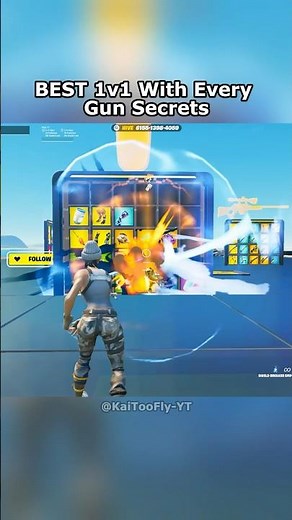 BEST And EASY 1v1 With Every Gun Secrets 🤫 #fortnite #gaming #fortniteclips