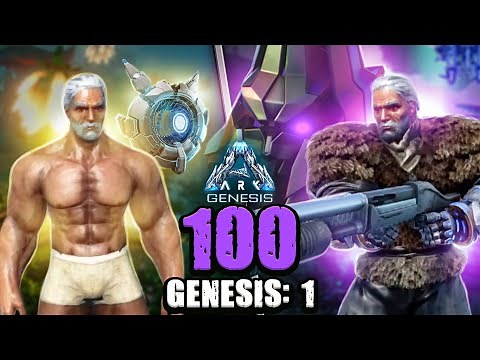 I SURVIVED 100 DAYS ON GENESIS:1 WATCH WHAT HAPPENED Ark: Survival Evolved
