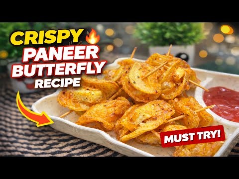 Crispy Paneer Butterfly 🔥 | New Paneer Snack Recipe | Quick Starter