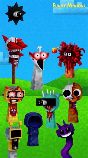 Pop Incredibox Sprunki Horror Minecraft 3D Version #shorts