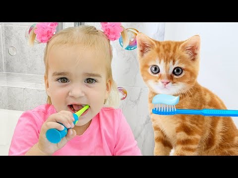 Alice and her mom learn and play the morning routine