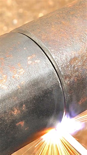 Correct welding technique for thick round pipes