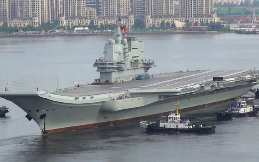 现场视频：我国首艘国产航母第二次试航！