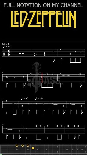 Since I’ve Been Loving You 𝄢 Led Zeppelin #basstabs