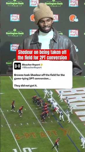 Shedeur on failed game-tying 2PT conversion