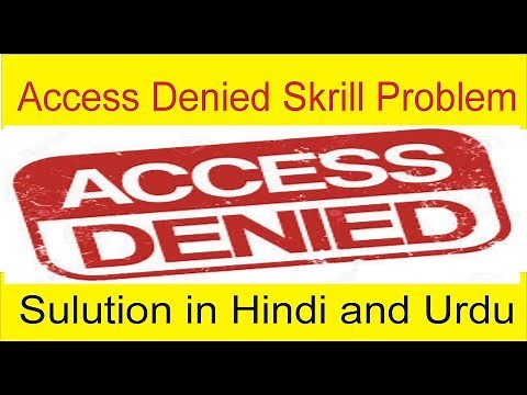 How to Solve Access to www.skrill.com was denied Problem | Tani Forex tutorial in Hindi and Urdu