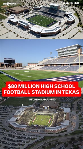 MaxPreps on Instagram: "Is Allen Eagle Stadium in Texas the best high school football stadium in the country? 🏟️🏈 The stadium can fit up to 22,000 people, cost $80m (inflation adjusted) to build, and only serves a single school."