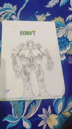 robot drawing #art 🤖🤖🥵🥵