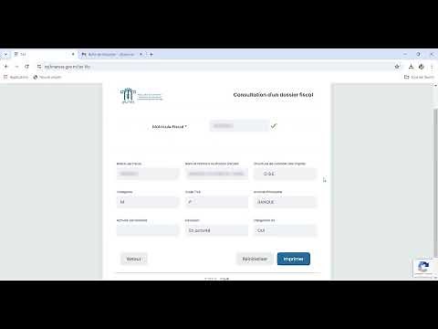 Consultation d'un dossier fiscal sur la Plateforme TEJ