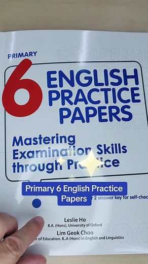 Essential English Practice Papers for Primary 6 Students