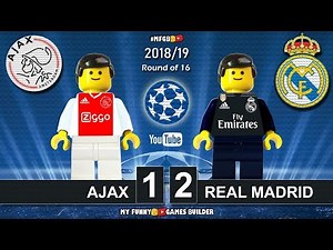 Ajax vs Real Madrid 1-2 • Champions League 2019 (13/02/2019) • All Goals Highlights Lego Football