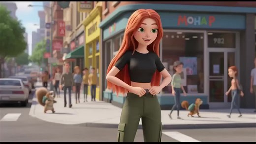 Kim Possible ASMR Feet Tickling Massage Animation