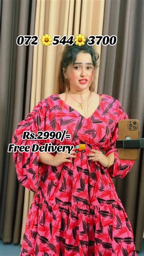 Colors & Size Available 🥰🥰 #freedelivery🚚 #chandigunarathna #frockdesign #crowncc