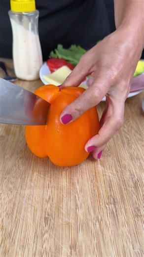 Cold stuffed bell peppers recipe easy no-cook appetizer | YumMakers