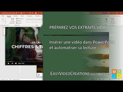 Insérer une vidéo dans PowerPoint et automatiser sa lecture