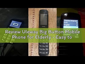 Review Uleway Big Button Mobile Phone for Elderly - Easy to Use Basic Device With SOS Emergency Butt