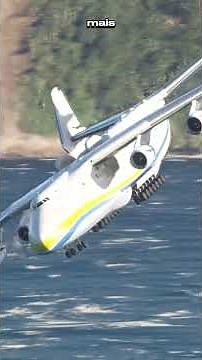 A mountain obstructed the landing of the world's largest airplane - Flight Simulator #airplane #g...