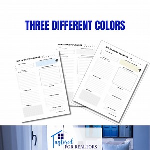 Ninja Daily Planner Sheet, Ninja Real Estate Daily Task Sheet, Real Estate Planner, Printable Daily Planning, Ninja Daily to Do Planner - Etsy UK