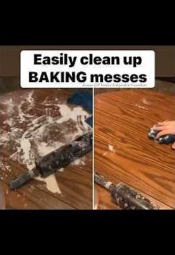 Easily clean up baking messes with the Norwex Kitchen Cloth (channel weave)