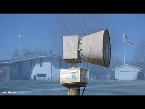 Federal Signal 2001-DC Siren Test - Full Alert - Chatfield, Minnesota
