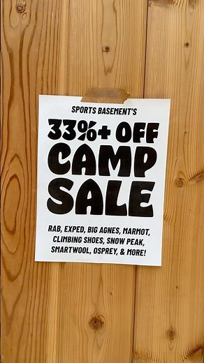 Shop Sports Basement’s Camp Sale!