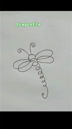 Dragonfly drawing tutorial