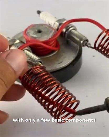 1.8K views · 47 reactions | Copper Coil and Spark Plug Induction Demo. #Electromagnetism #InductionCoil | Bazmechanic | Facebook