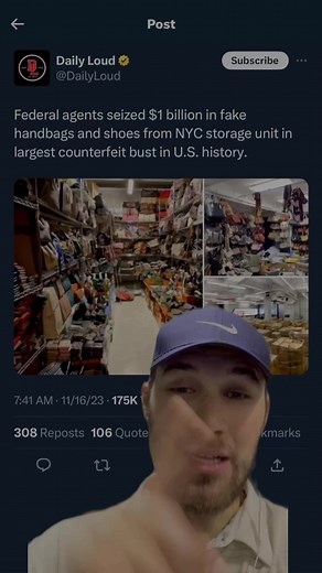 Federal agents seized $1 billion in fake handbags and shoes from NYC storage unit in largest counterfeit bust in U.S. history… so many were affected by all of this including Druski  | The Real Oshow | Facebook