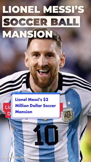 Lionel Messi's $2 Million Dollar mansion is the perfect eco-friendly home full of easter eggs to the soccer legend #lionelmessi #realestate #luxury #billionaire Luxury Mansions. Celebrity homes. Celebrity mansions. luxury homes. most expensive mansion.