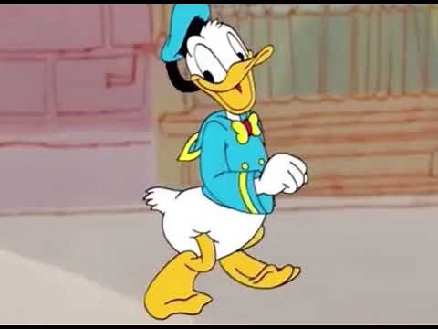 Donald Duck walking