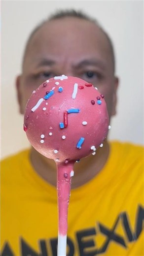 👂ASMR OLIVIA’S CAKE POPS WITH RED BUTTERCREAM ICING ON CHOCOLATE CAKE EATING SOUNDS👂#shorts #asmr