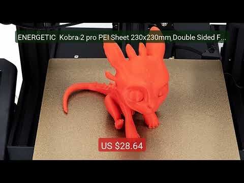 ENERGETIC Kobra 2 pro PEI Sheet 230x230mm Double Sided Flexible T... — Best Deal 2026 | Shop Now!