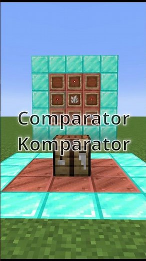 Wie craftet man einen Redstone Comparator / Komparator? | Minecraft einfach erklärt #Shorts