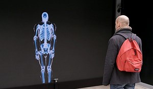 Shocking skeleton billboard stunt raises road safety awareness