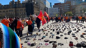 Parliament Hill site of truth and reconciliation day speeches, memorial