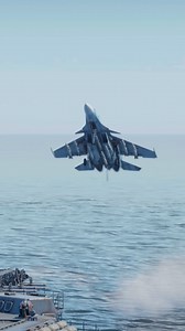 Russian Su-33 Insane Cobra Landing on Aircraft Carrier. | Arefin Gametube