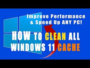 How to CLEAR All Cache in Windows 11 in 2025 to Improve Performance & Speed Up ANY PC!
